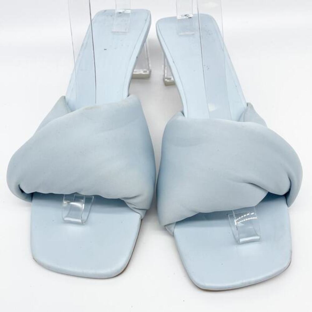Open Edit Women Cleo 5 Baby Blue Clear Heeled Slide Sandals Size 11M - Picture 12 of 15